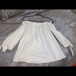 White off the shoulder top